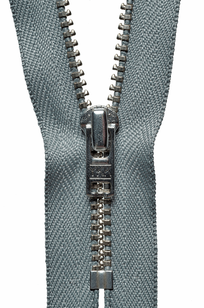 Metal Trouser Zip - Mid Grey 577 (Red tag)